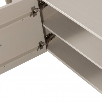 Basu - Meuble TV 3 portes en bois L152cm