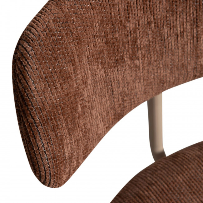 Travis - Lot de 2 chaises en tissu et pieds beiges