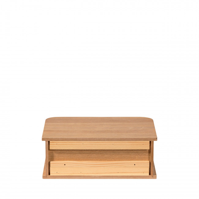 Jena - Table de chevet suspendue 1 porte coulissante en bois