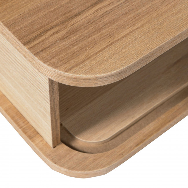 Jena - Table de chevet suspendue 1 porte coulissante en bois