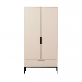 Adam - Armoire 2 portes 1 tiroir en bois