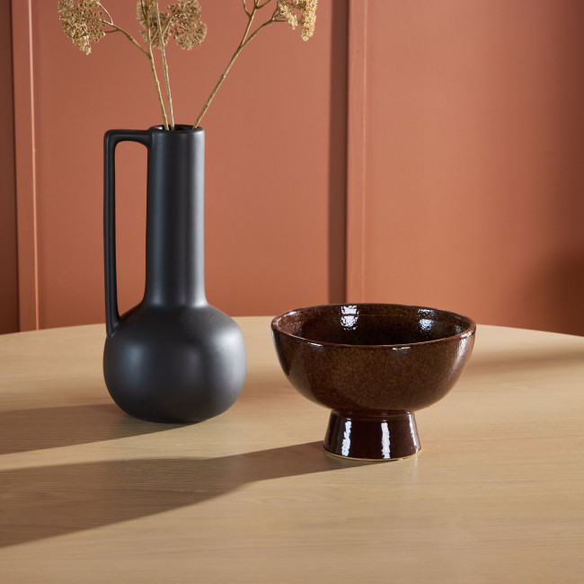 Copenhagen - Table à manger 6 personnes ronde en bois et métal