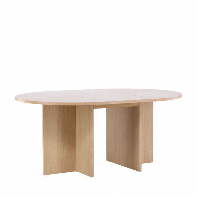 Strada - Table à manger extensible 6 à 8 personnes en bois 120-170x120cm