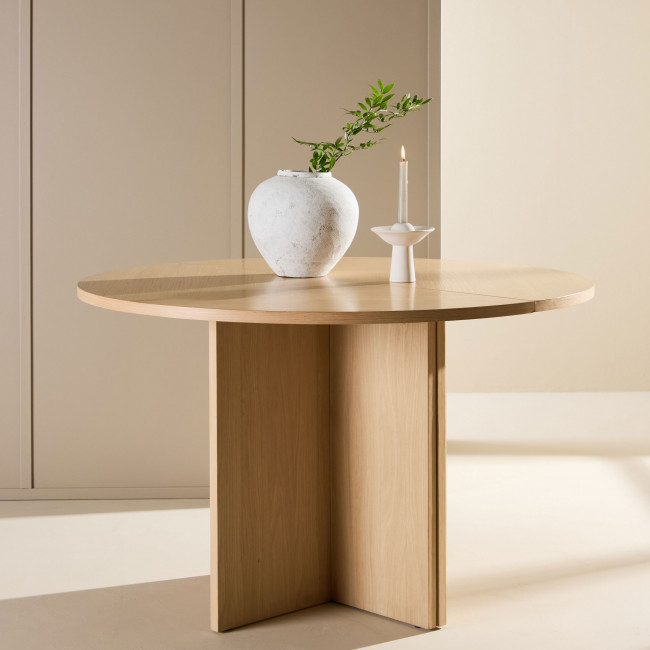 Strada - Table à manger extensible 6 à 8 personnes en bois 120-170x120cm