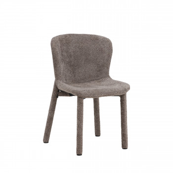 Astoria - Lot de 2 chaises en tissu bouclette