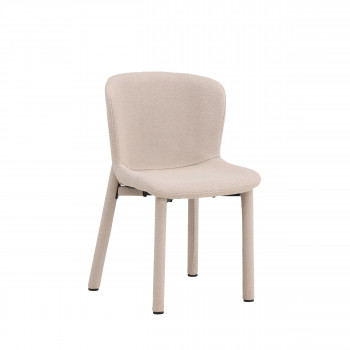 Astoria - Lot de 2 chaises en tissu bouclette