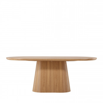 Stjarno - Table à manger 8 personnes ovale en bois