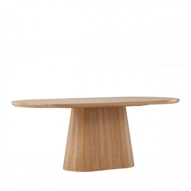 Stjarno - Table à manger 8 personnes ovale en bois