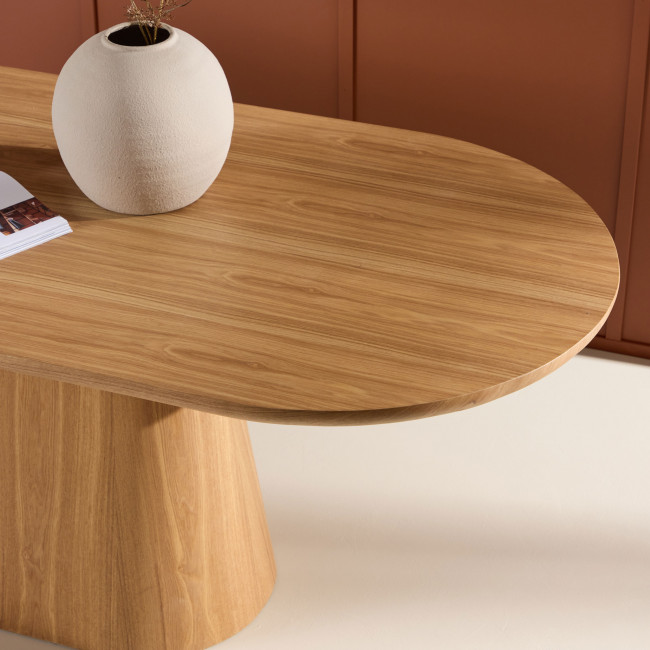 Stjarno - Table à manger 8 personnes ovale en bois