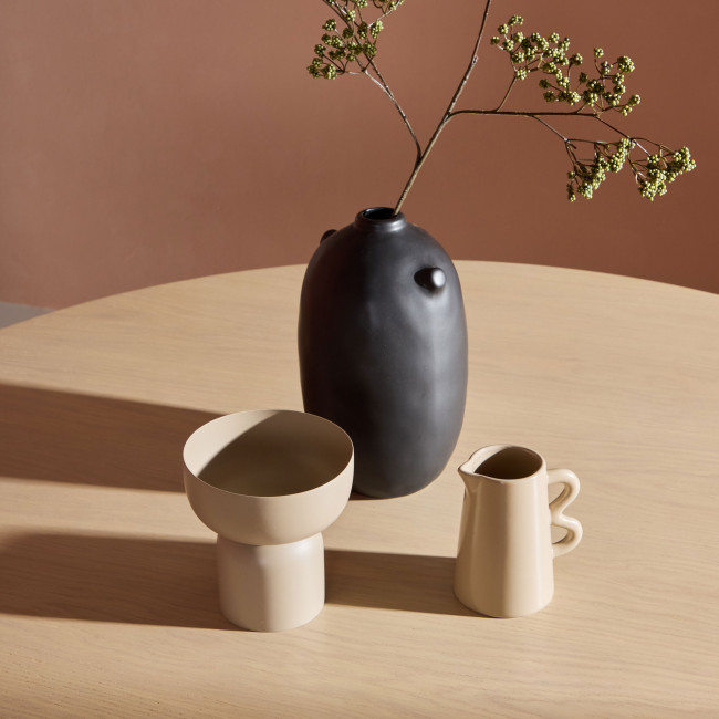 Copenhagen - Table à manger 6 personnes ronde en bois et métal