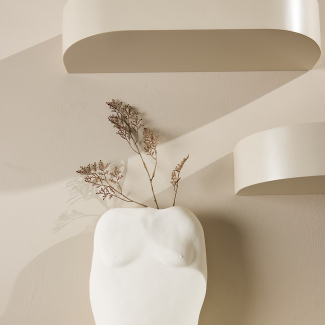 Glow - Lot de 3 étagères aux bords arrondis en bois