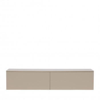 Frihamn - Meuble TV suspendu 2 tiroirs en bois L160cm