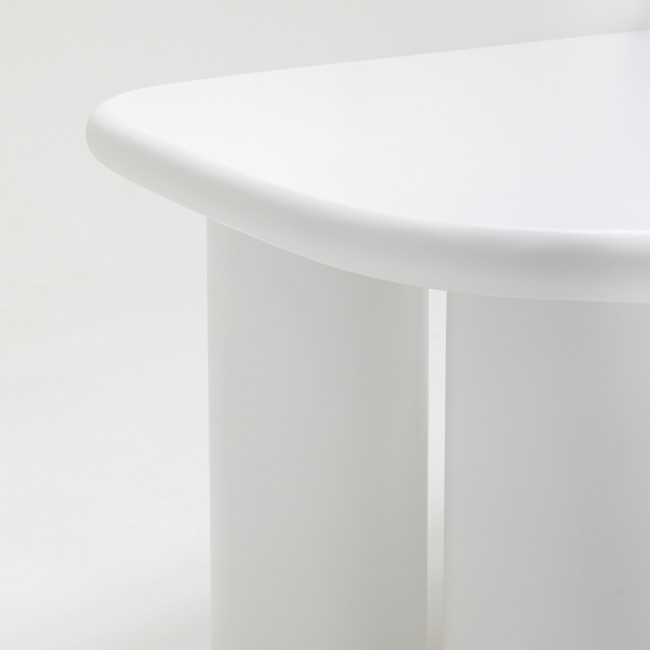 Rhodes - Table à manger organique 6 personnes en fibre de ciment