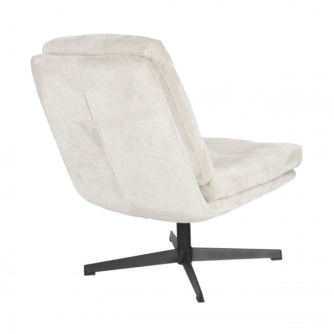 Kal - Fauteuil en velours et métal