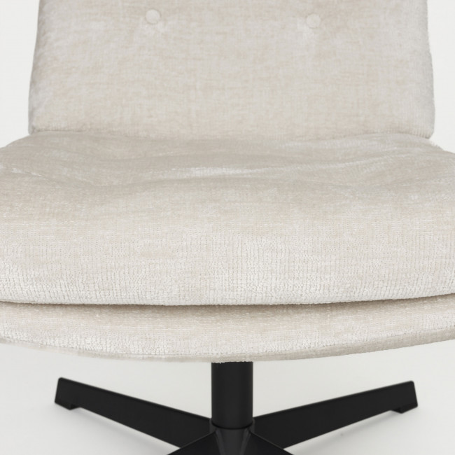 Kal - Fauteuil en velours et métal