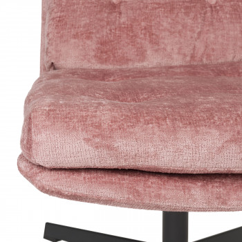 Kal - Fauteuil en velours et métal