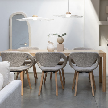 Belle S - Suspension ronde en métal ø65cm