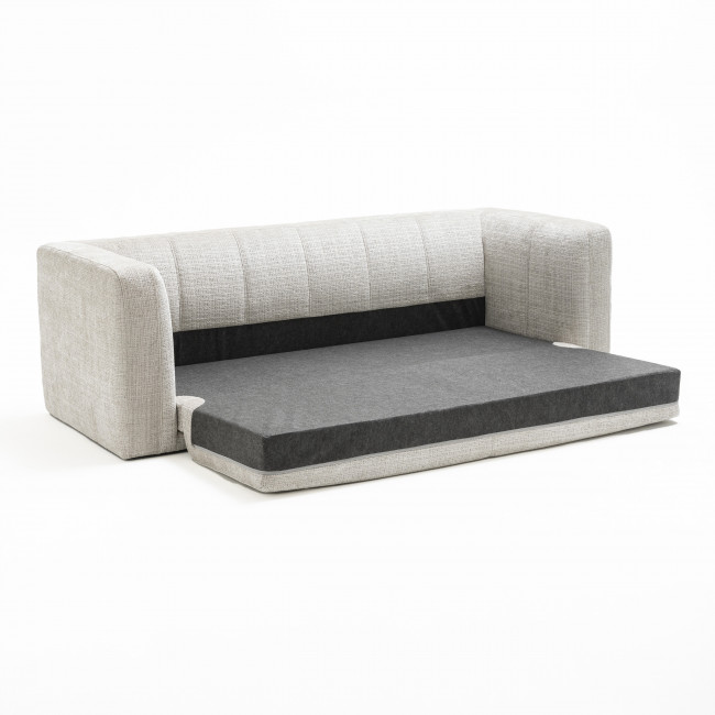 Danae - Canapé convertible 4 places en tissu chenille