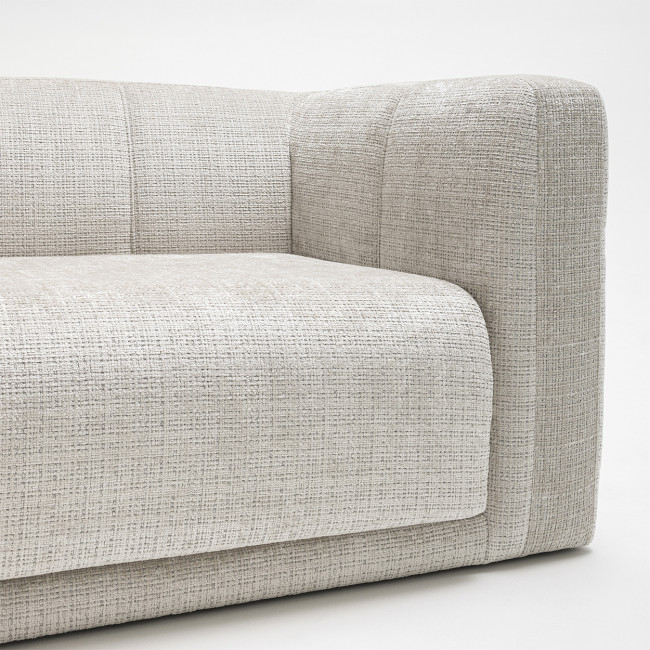 Danae - Canapé convertible 4 places en tissu chenille