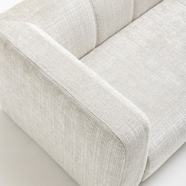 Danae - Canapé convertible 4 places en tissu chenille