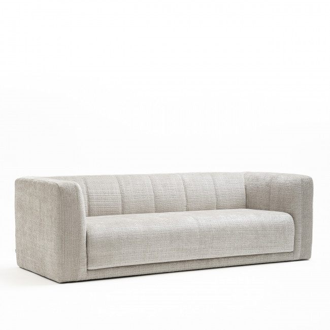 Danae - Canapé convertible 4 places en tissu chenille
