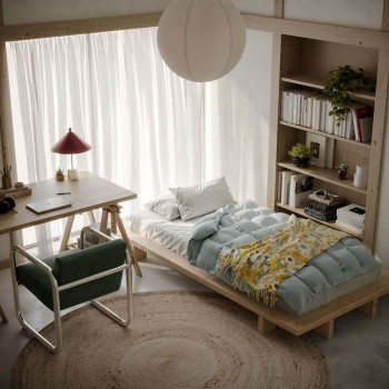 Japan - Lit en bois 90x200cm
