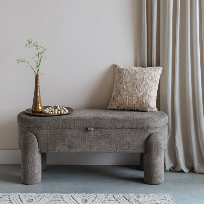 Orly - Banc coffre en tissu L113cm