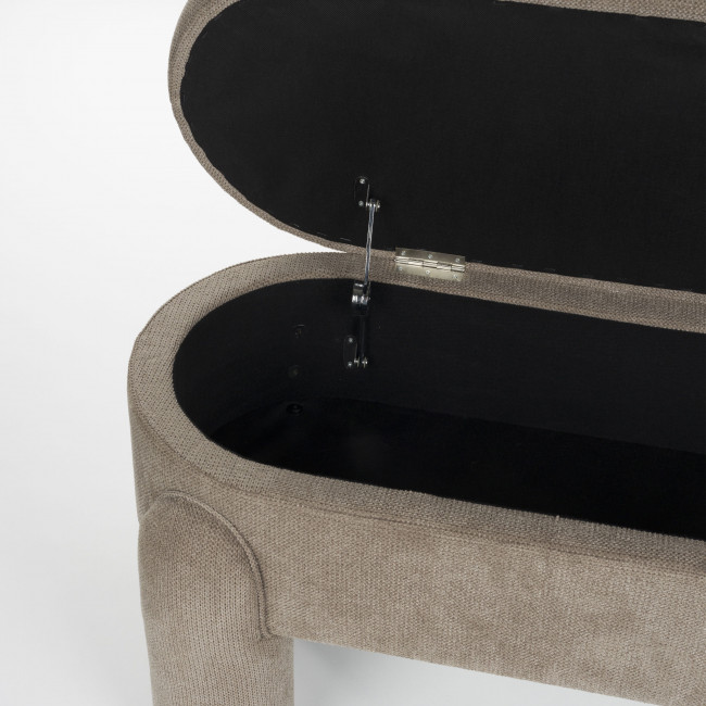 Orly - Banc coffre en tissu L113cm