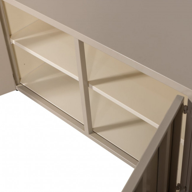 Level - Meuble TV 4 portes en métal L160cm