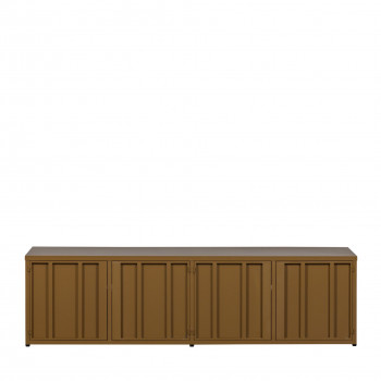 Level - Meuble TV 4 portes en métal L160cm