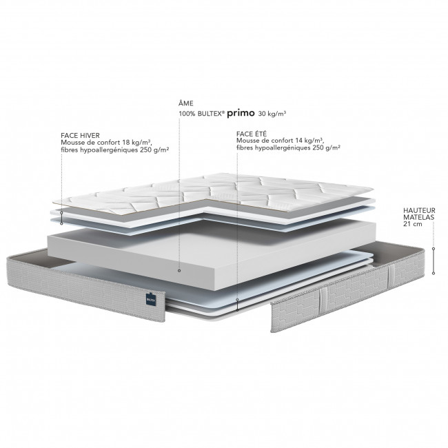 Integral 3 - Matelas en mousse, accueil ferme