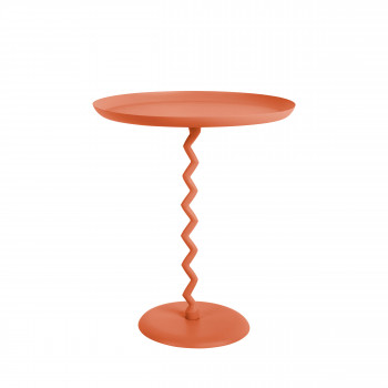 Zigzag - Table d'appoint ronde en métal ø44cm