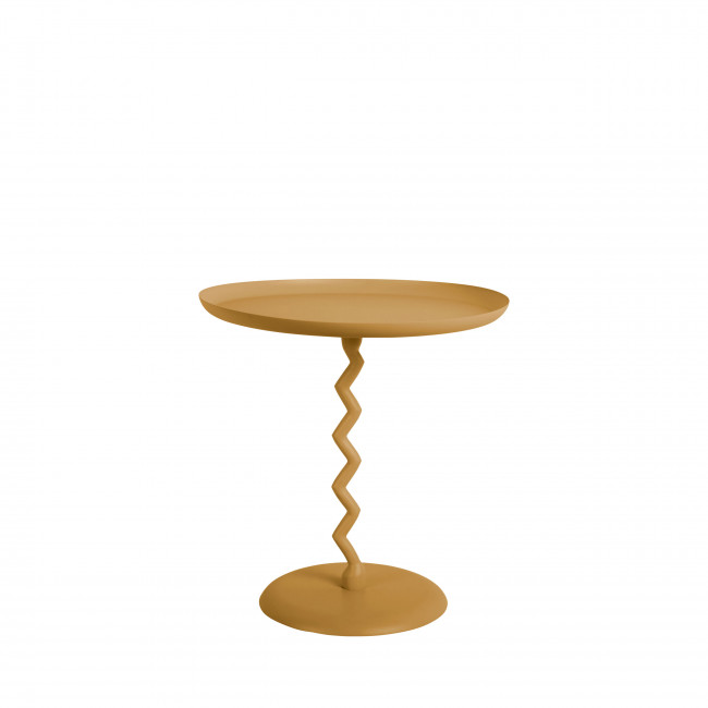 Zigzag - Table d'appoint ronde en métal ø40cm