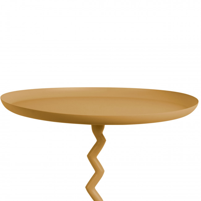 Zigzag - Table d'appoint ronde en métal ø40cm