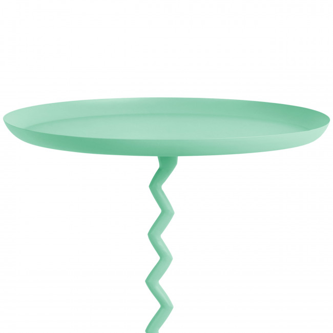 Zigzag - Table d'appoint ronde en métal ø44cm