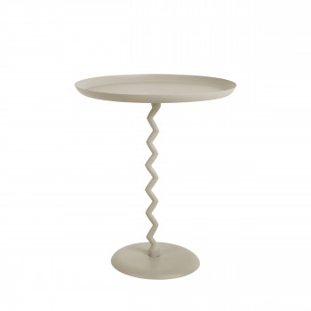 Zigzag - Table d'appoint ronde en métal ø44cm