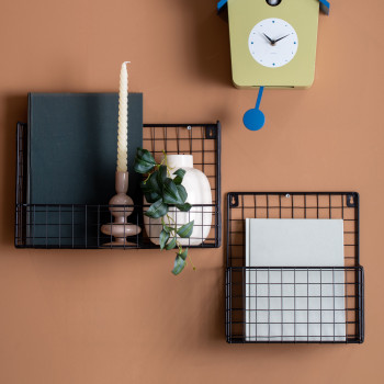 Reja - Porte-revues mural en métal L40cm