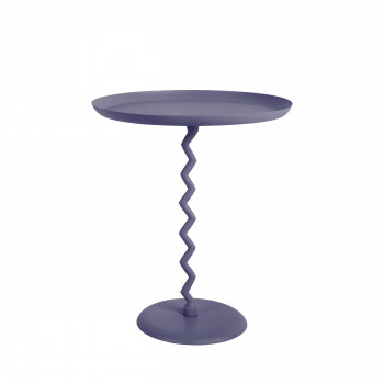 Zigzag - Table d'appoint ronde en métal ø44cm