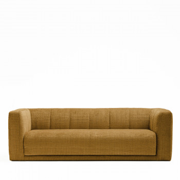 Danae - Canapé convertible 4 places en tissu chenille