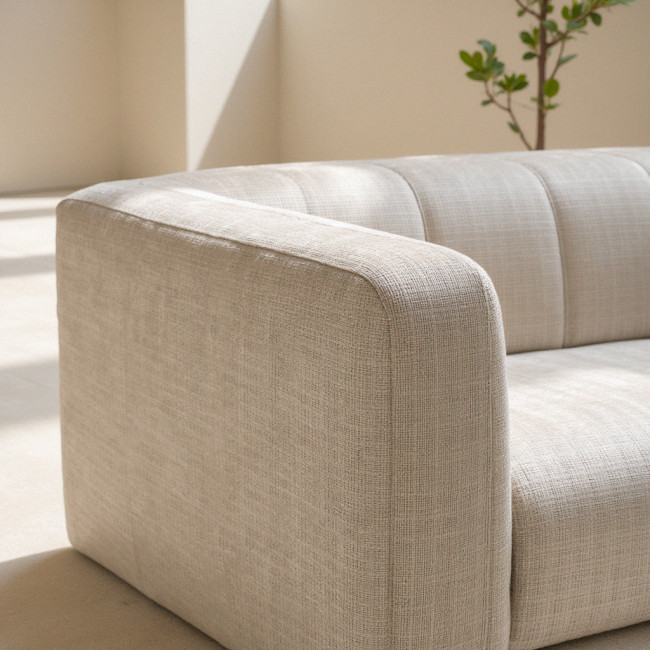 Danae - Canapé convertible 4 places en tissu chenille