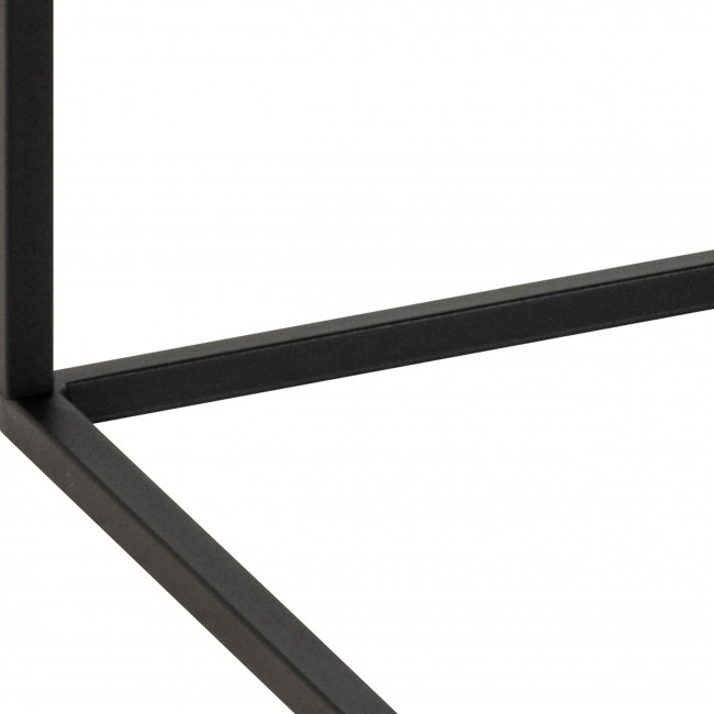 Mixo - Table basse en effet marbre et métal 110x55cm