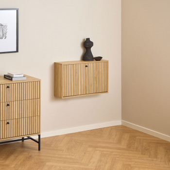 Storo - Meuble à chaussures mural en bois L71,6cm