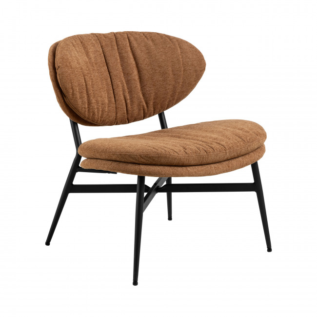 Nubo - Fauteuil lounge en tissu et métal