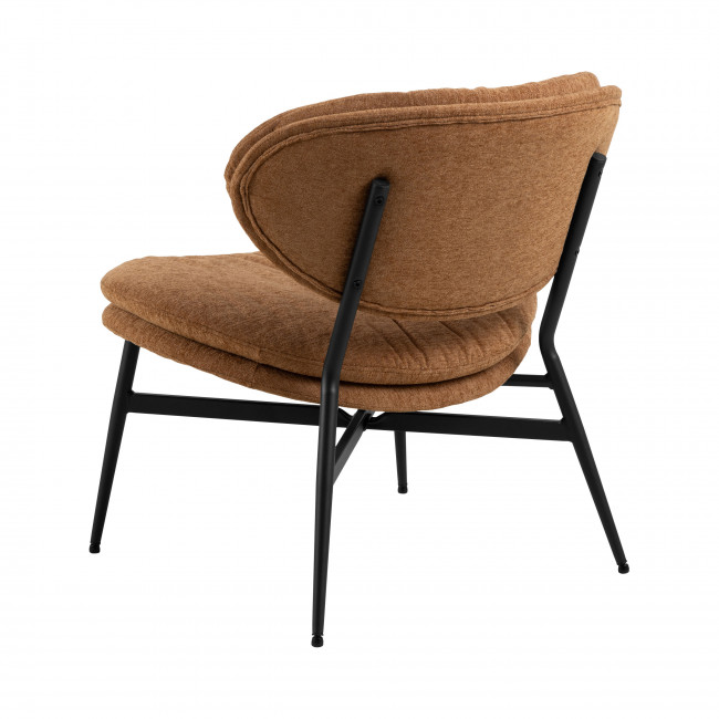 Nubo - Fauteuil lounge en tissu et métal