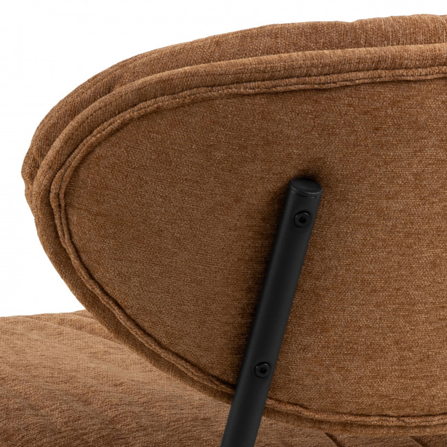 Nubo - Fauteuil lounge en tissu et métal
