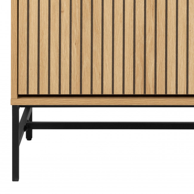 Storo - Meuble à chaussures 4 portes en bois et métal L98,7cm