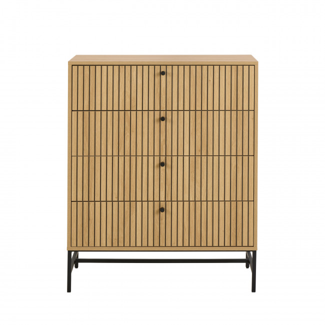 Storo - Commode 4 tiroirs en bois L80.6cm