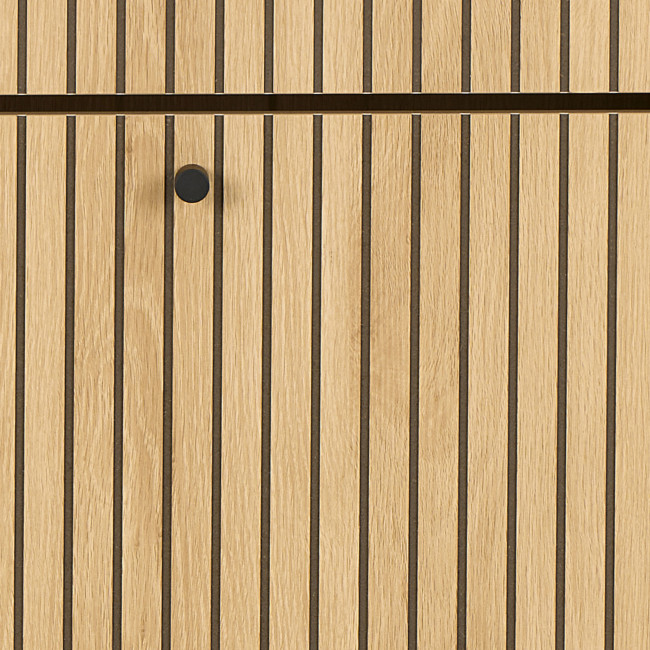 Storo - Meuble à chaussures 3 portes en bois et métal L71,6cm