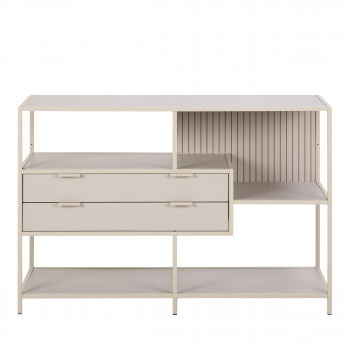 Hexa - Étagère 2 tiroirs en métal L114cm