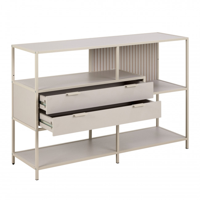 Hexa - Étagère 2 tiroirs en métal L114cm